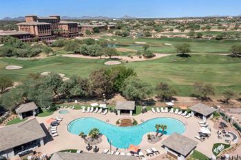 Sundeck and ramada overlooking the westin kierland resort golf course